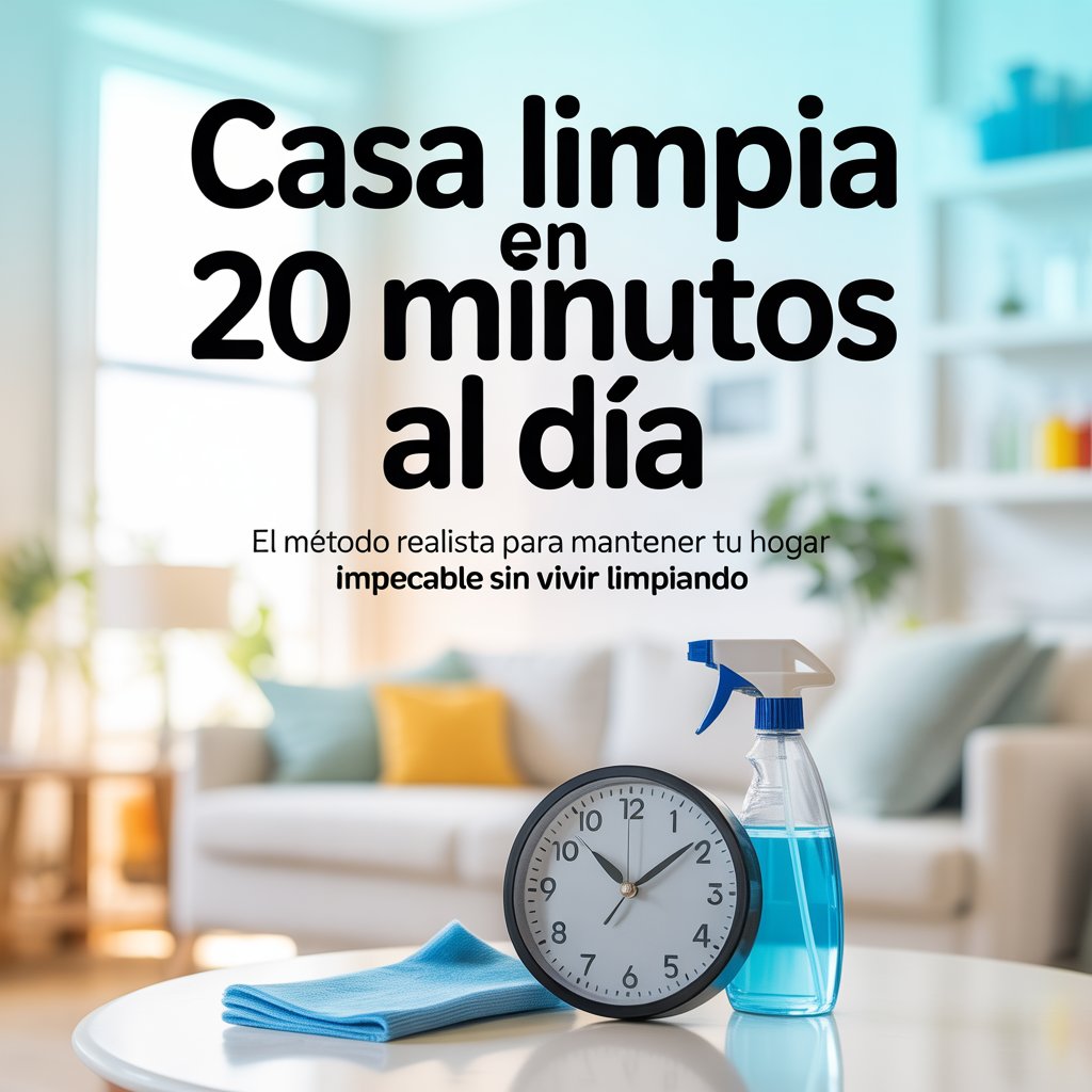 Casa limpia en menos de 20 minutos